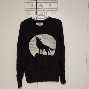 Urban Pipeline Full Moon Wolf Crewneck Sweater